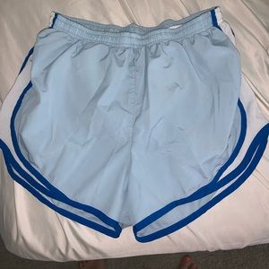 Blue Nike shorts